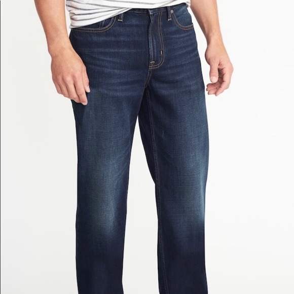 old navy loose built in flex jeans